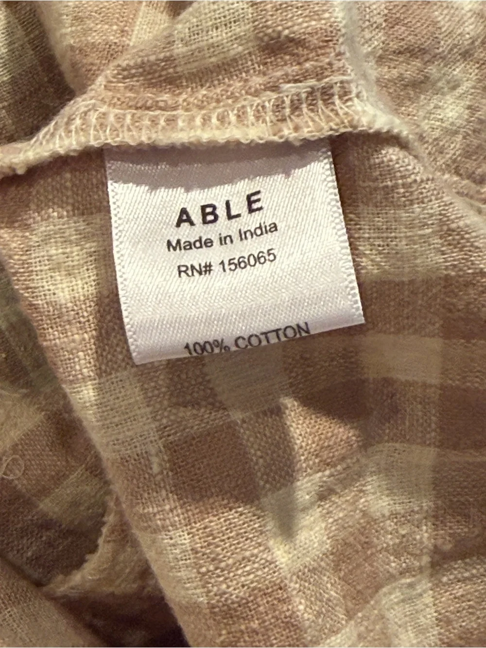 ABLE Nico Swing Dress 100% Cotton Large - Picture 7 of 9